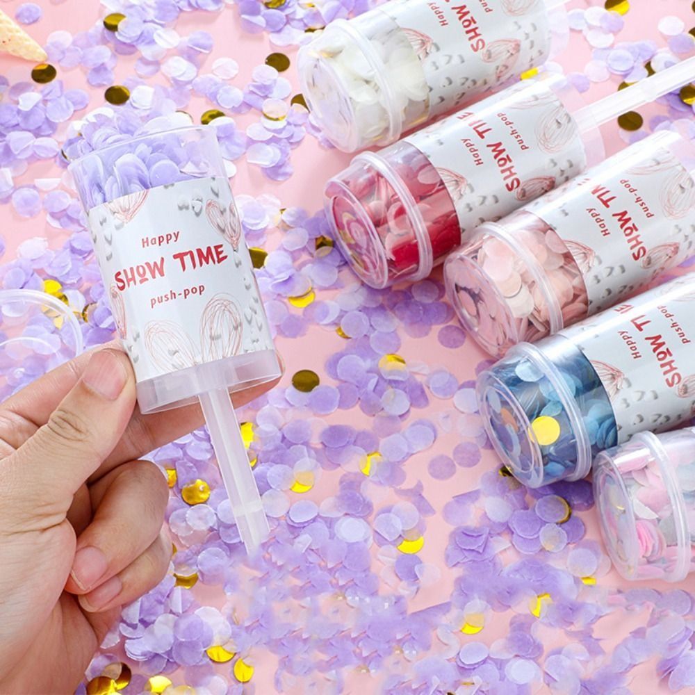 Confetti Cannon Tube - 1 個ブライダルシャワーカラフルな誕生日パーティー装飾用品紙吹雪ポッパー結婚式用チューブ