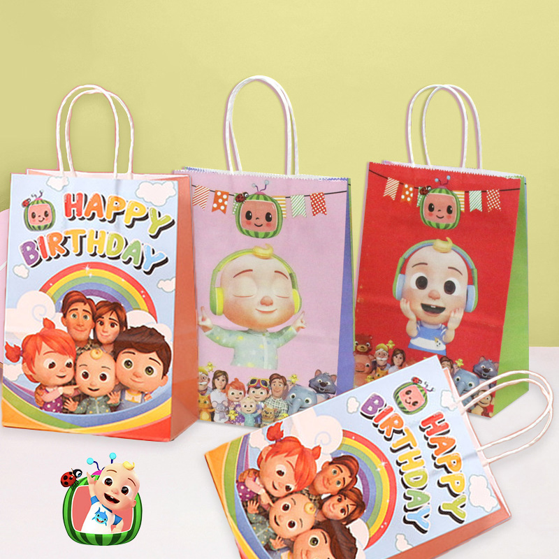 Event Supplies - ココメロン パーティーギフトバッグセット かわいい漫画の男の子 女の子の誕生日用品 持ち運び可能な収納ポーチ キャンディー