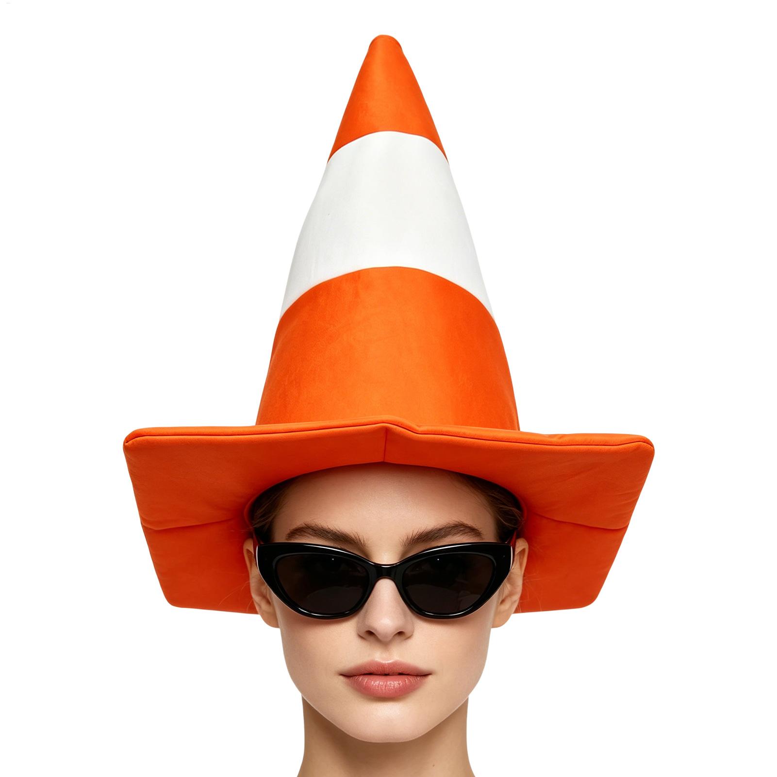 Party Hat Cone - ソフトフェルト製ノベルティコーンハット ハロウィン交通整理コーンコスチュームキャップ 男女兼用 ハロウィンパーティー 屋外集会用