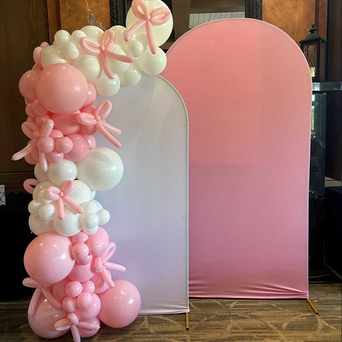 Balloon Arch Kit - 141個入りピンクのリボンバルーンアーチセット、プリンセスパーティー、女の子の誕生日、婚約、夢のような装飾、DIY雰囲気バルーンデコレーションキット