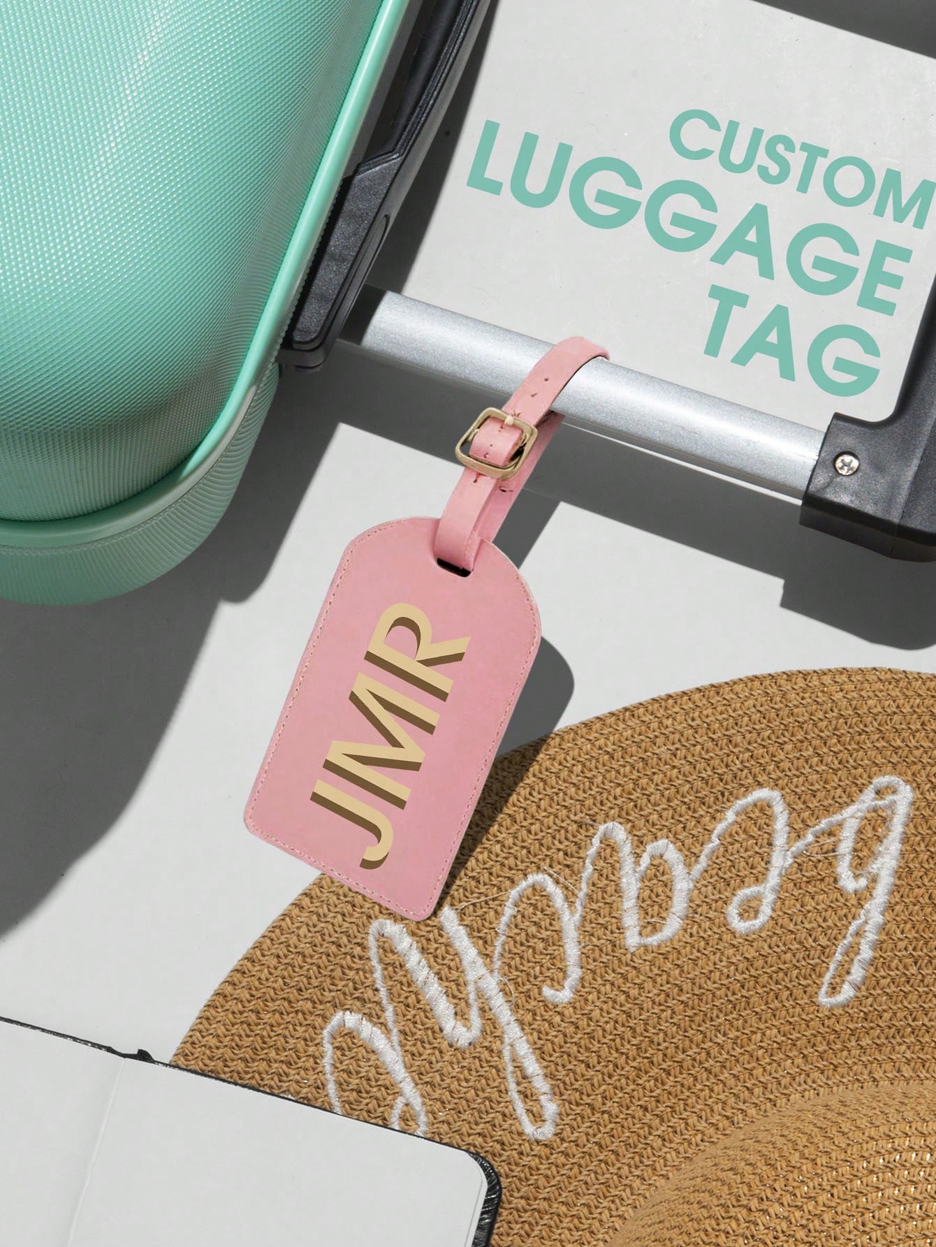 パーソナライズされたイニシャルラゲッジタグ カスタムレターP - Party Favor Bag のレビューと価格