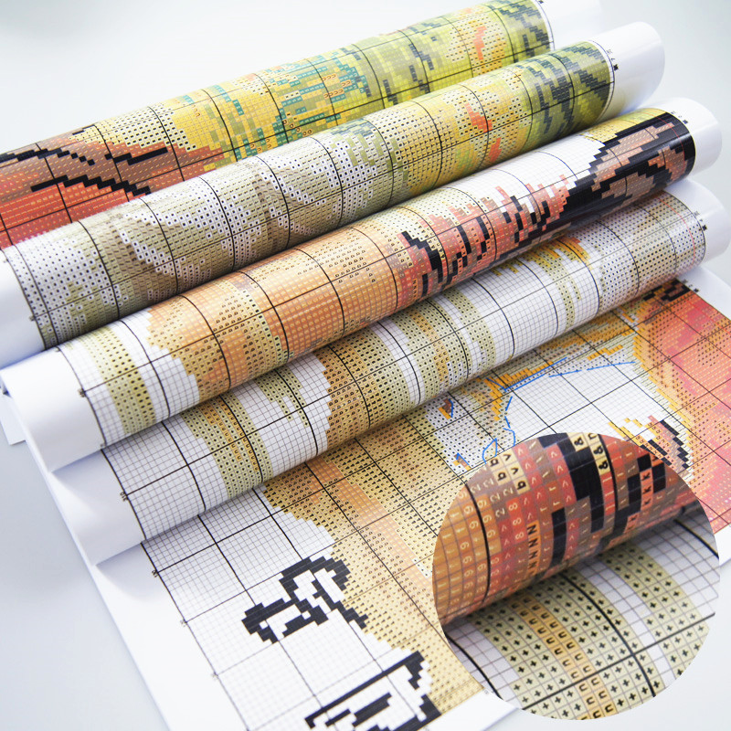 レースナプキンに青い花模様のカウントクロスステッチセット 1 - Napkin Folding Set のレビューと価格