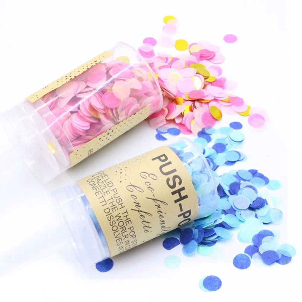 カラフルな1個入りブライダルシャワー、プッシュアップ式の紙吹 - Confetti Cannon Tube のレビューと価格