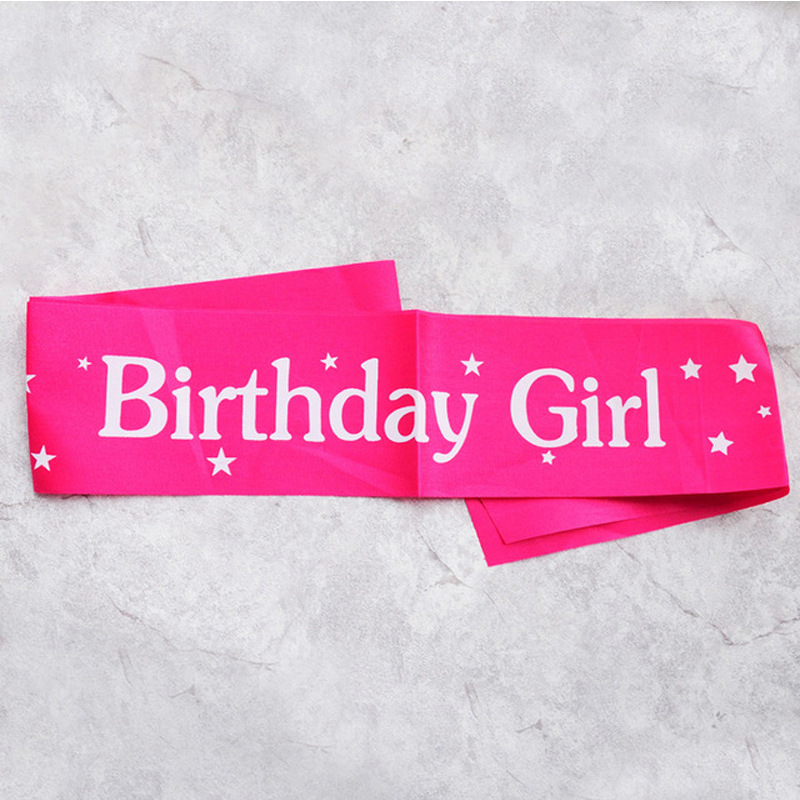 女の子のためのマーメイドサテンリボン,誕生日パーティーの装飾 - Birthday Sash Glitter のレビューと価格