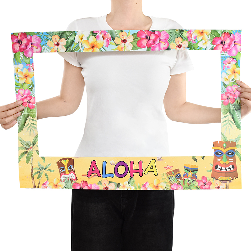 ハワイアンパーティー アロハ フォトブース プロップス フレ - Photo Booth Frame のレビューと価格