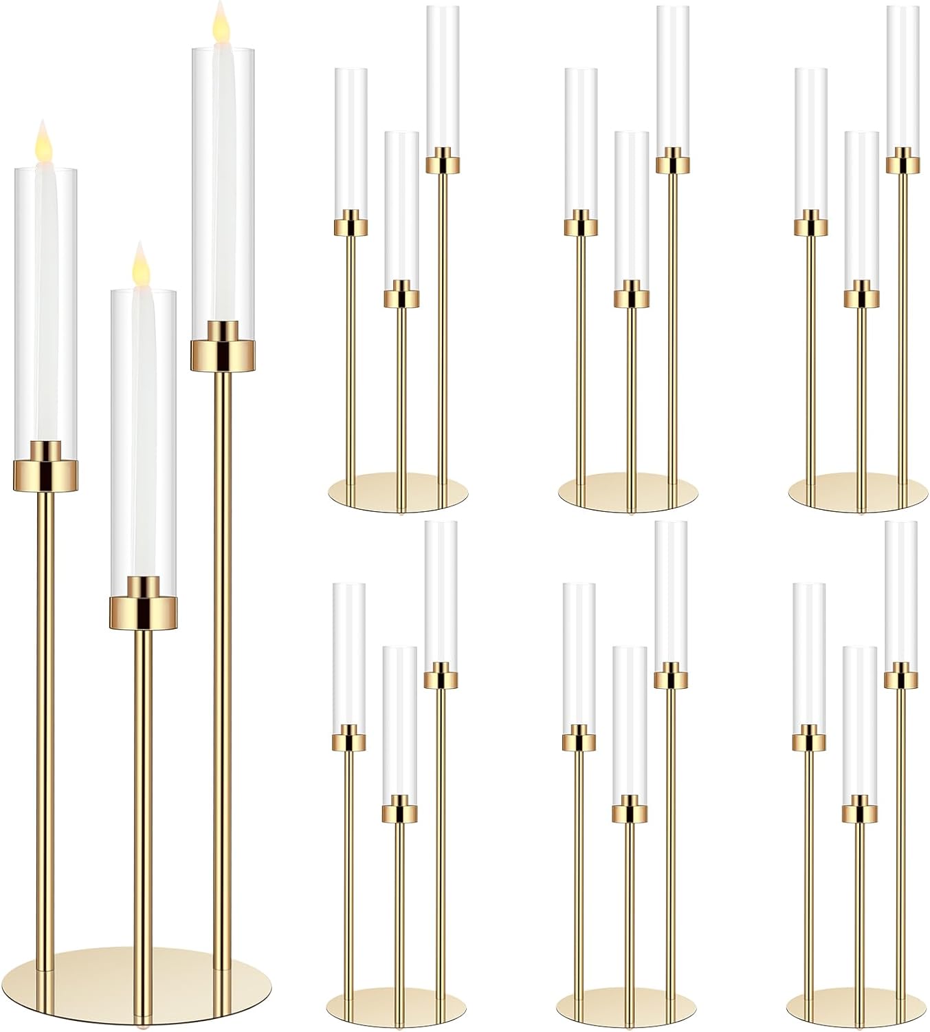 キャンドルホルダー,3アームピラーテーパー,0.87個のLE - Centerpiece Stick のレビューと価格