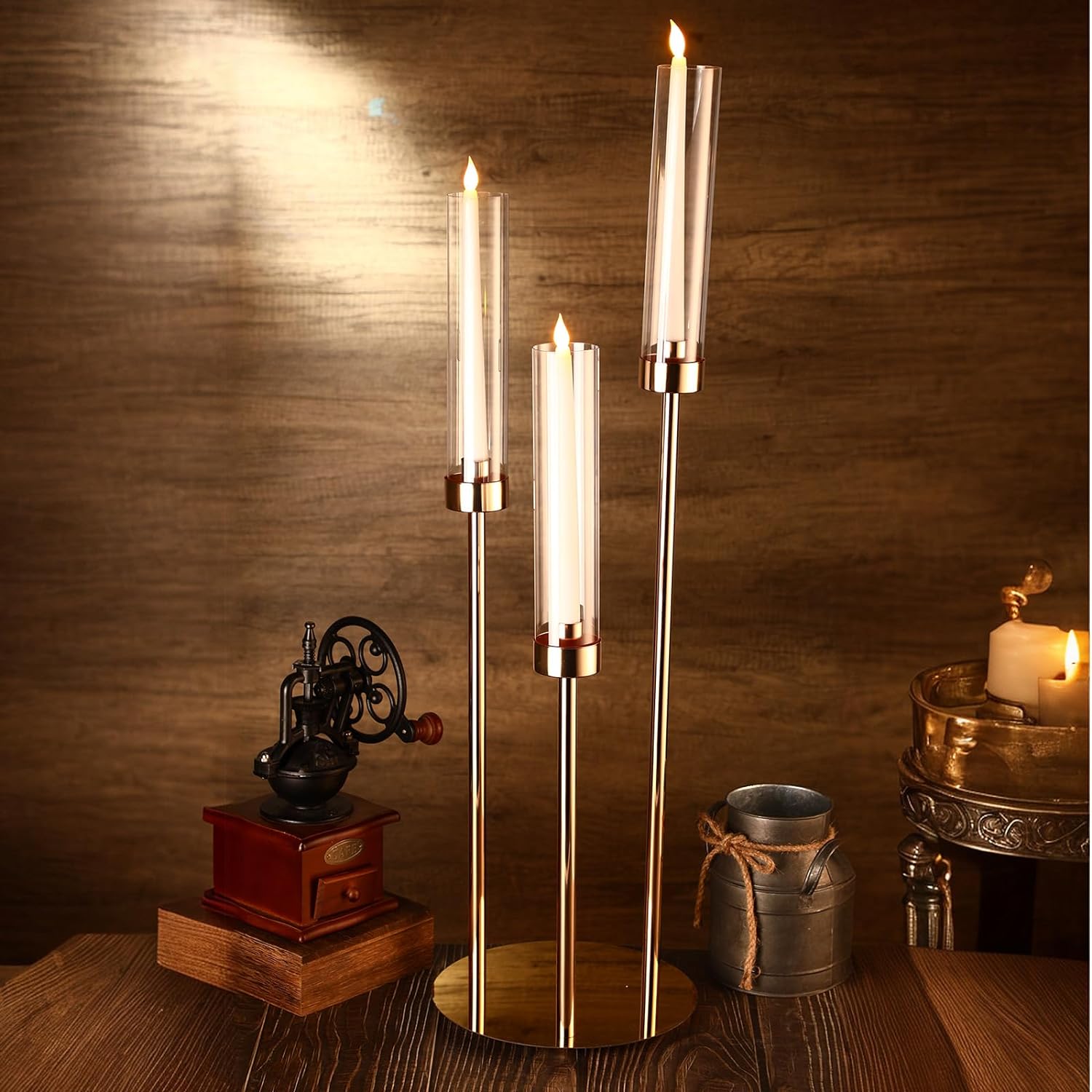 キャンドルホルダー,3アームピラーテーパー,0.87個のLE - Centerpiece Stick のレビューと価格