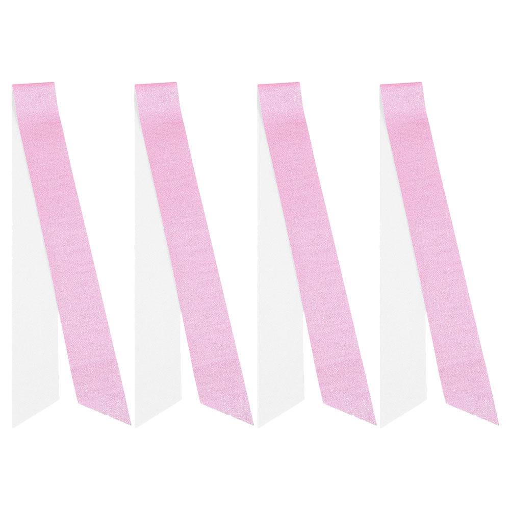4個入りグリッターサッシュ DIYサッシュ 女性用 卒業式  - Birthday Sash Glitter のレビューと価格