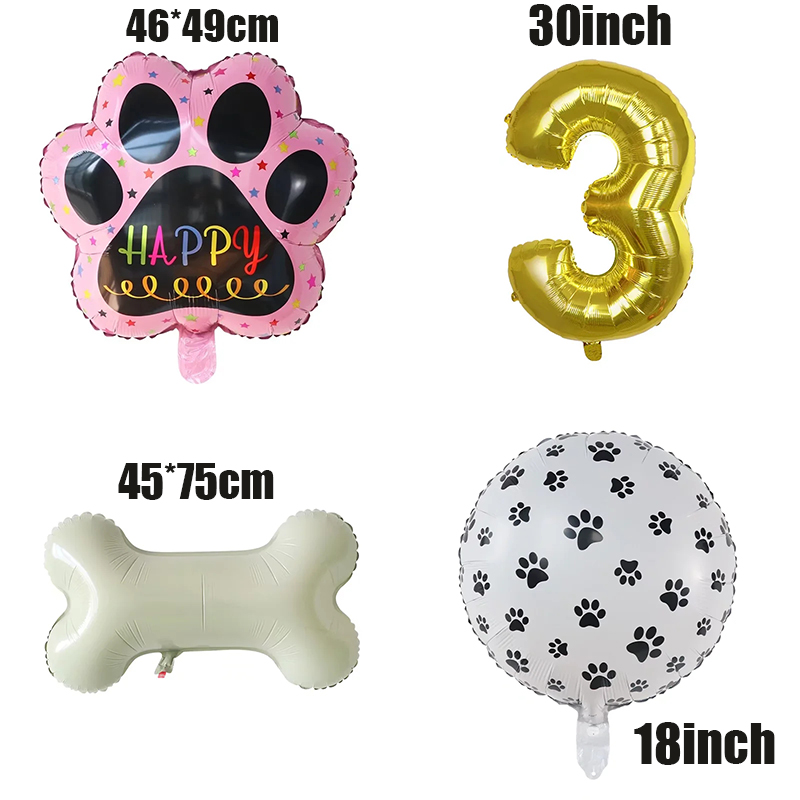 ゴールドWOOFバルーン、犬の誕生日パーティー用品、犬のパー - Let'S Party Event Supply のレビューと価格