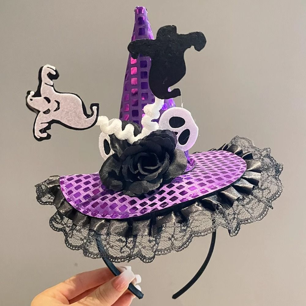 パーソナリティスパイダーハロウィン魔女帽子ヘッドバンドゴース - Party Hat Cone のレビューと価格