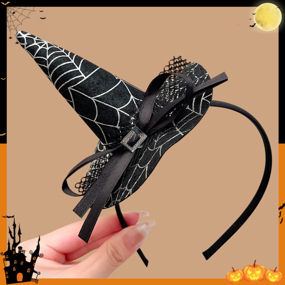 スパイダーハロウィン魔女帽子ヘッドバンドゴーストパンプキンハ - Party Hat Cone のレビューと価格