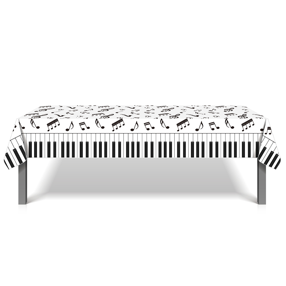 1pc 音符テーブルクロス ディスコ音楽 誕生日パーティー用 - Table Cloth Disposable のレビューと価格