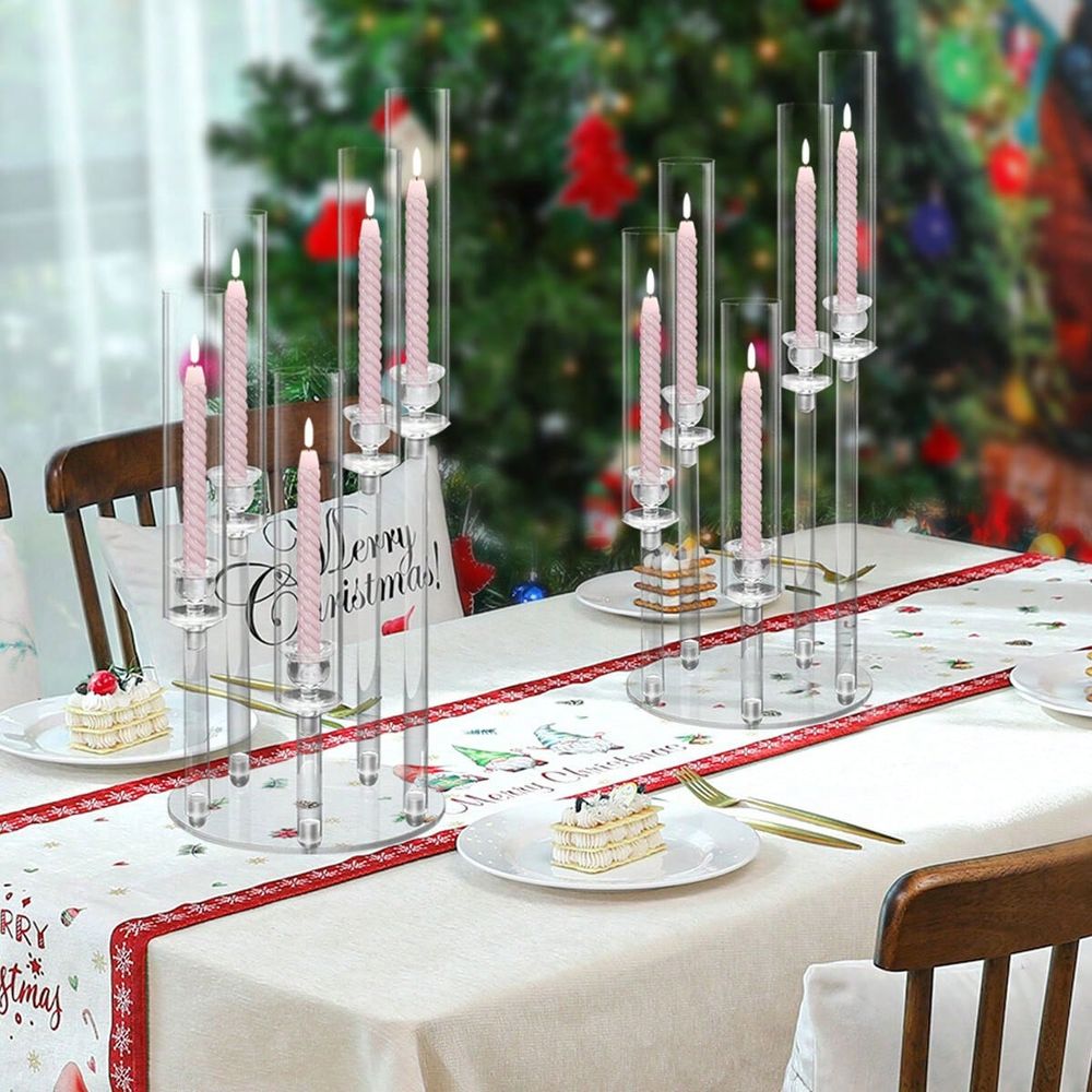 テーブルウェディングセンターピース用5アームアクリル燭台、2 - Centerpiece Stick のレビューと価格