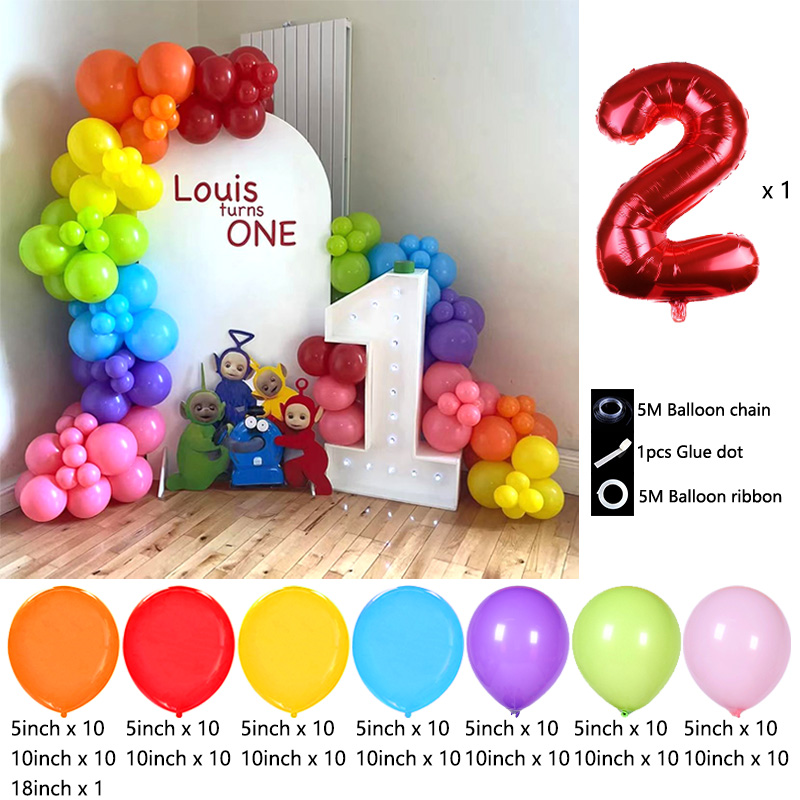 テレタビーズをテーマにしたバルーンアーチチェーン、フォイルマ - Balloon Arch Kit のレビューと価格