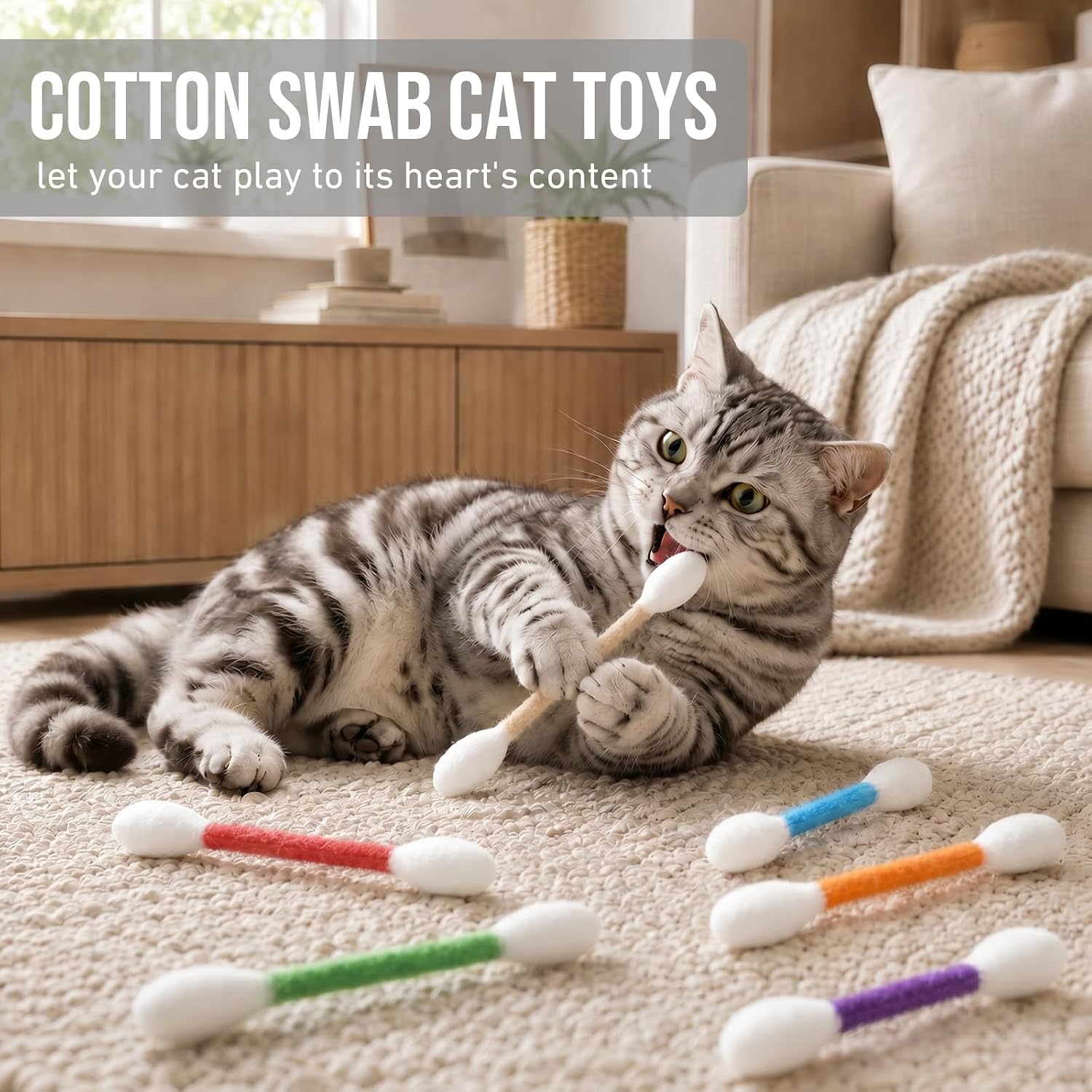 創造的な猫用ミントおもちゃ、大きな綿菓子型、6個セット、巨大 - Cotton Candy Cone のレビューと価格