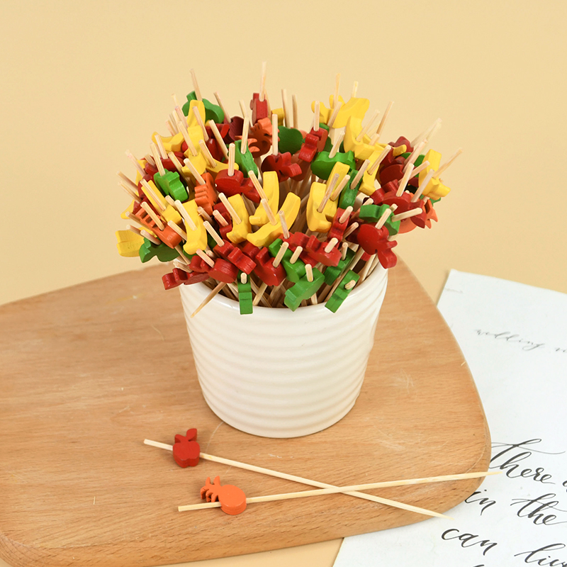 50/100 個かわいいクマハートビーズ竹フルーツスティック - Centerpiece Stick のレビューと価格