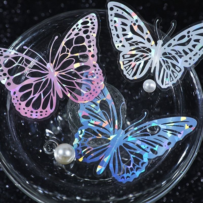 DIY 3D ブロンズ加工 PET 蝶々ステッカー ケーキデ - Party Event Supplier のレビューと価格