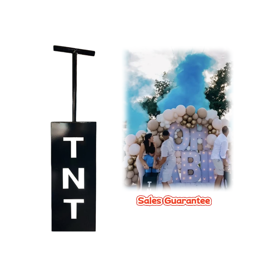 TNTコントロールキャノン性別発表セット大型電子パウダーマシ - Confetti Cannon Tube のレビューと価格