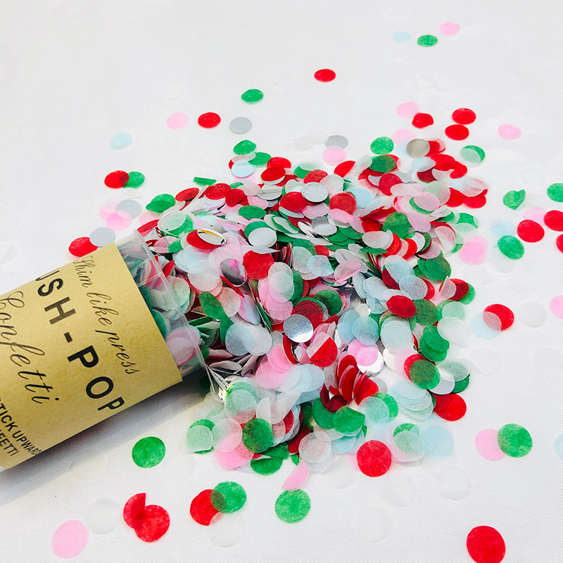 2 個多色紙スクラップ箔紙吹雪敬礼紙吹雪保持プッシャーチュー - Confetti Cannon Tube のレビューと価格