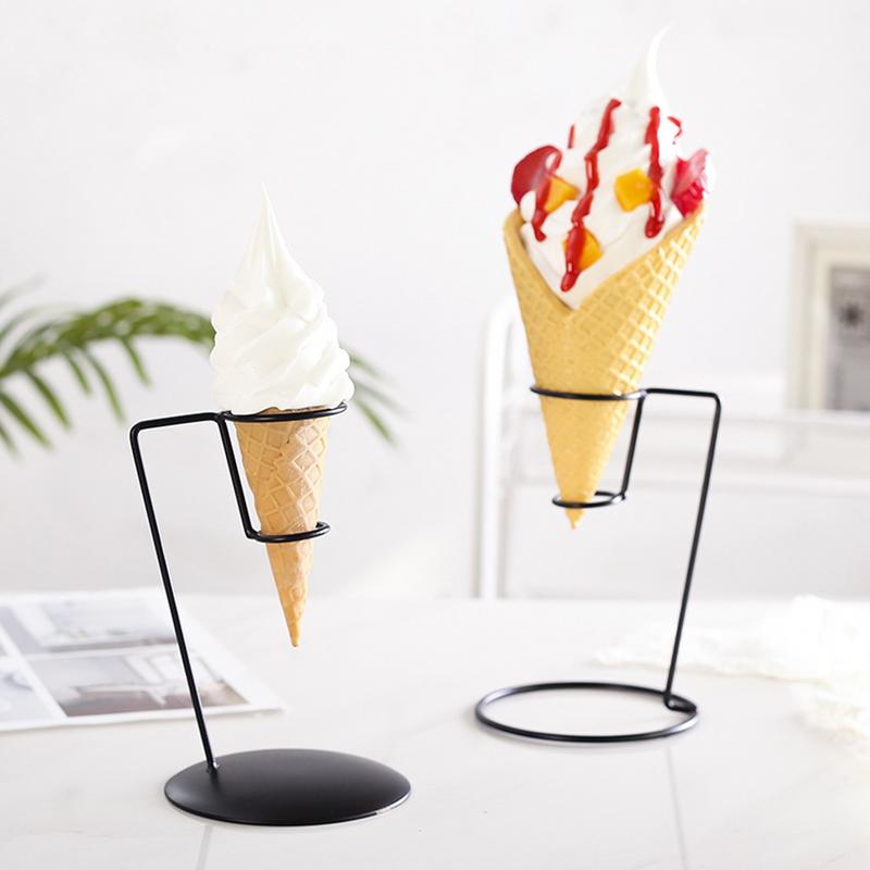 アイスクリームコーンホルダー黒鉄綿菓子スタンドホームアイアン - Cotton Candy Cone のレビューと価格