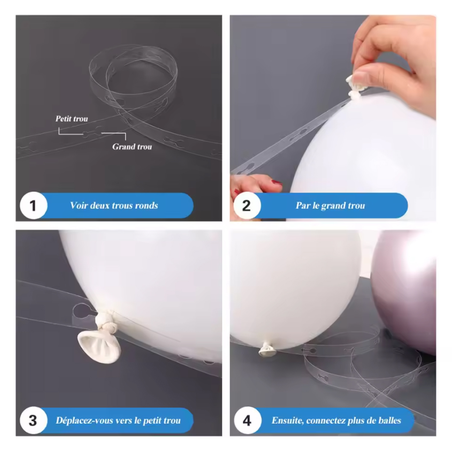104個の青と白のバルーンアーチキット、結婚式、誕生日、パー - Balloon Arch Kit のレビューと価格