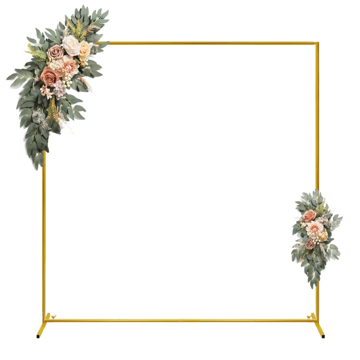 ゴールドのウェディングアーチ、スクエアバックドロップスタンド - Balloon Arch Kit のレビューと価格
