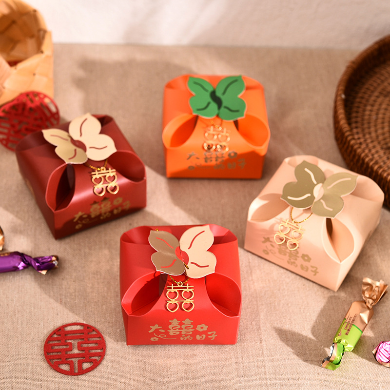 50 個オレンジポータブルギフトボックスパーティー結婚式の記 - Event Party Box のレビューと価格