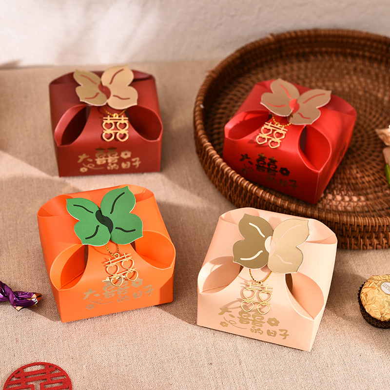 50 個オレンジポータブルギフトボックスパーティー結婚式の記 - Event Party Box のレビューと価格