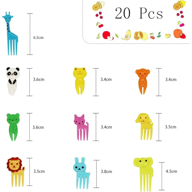 10-70pc フルーツフォークつまようじ串セット子供用プラ - Centerpiece Stick のレビューと価格