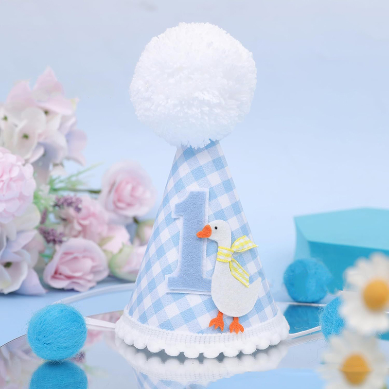 新しいガチョウの誕生日帽子、子供と大人のためのミニヘッドギア - Party Hat Cone のレビューと価格