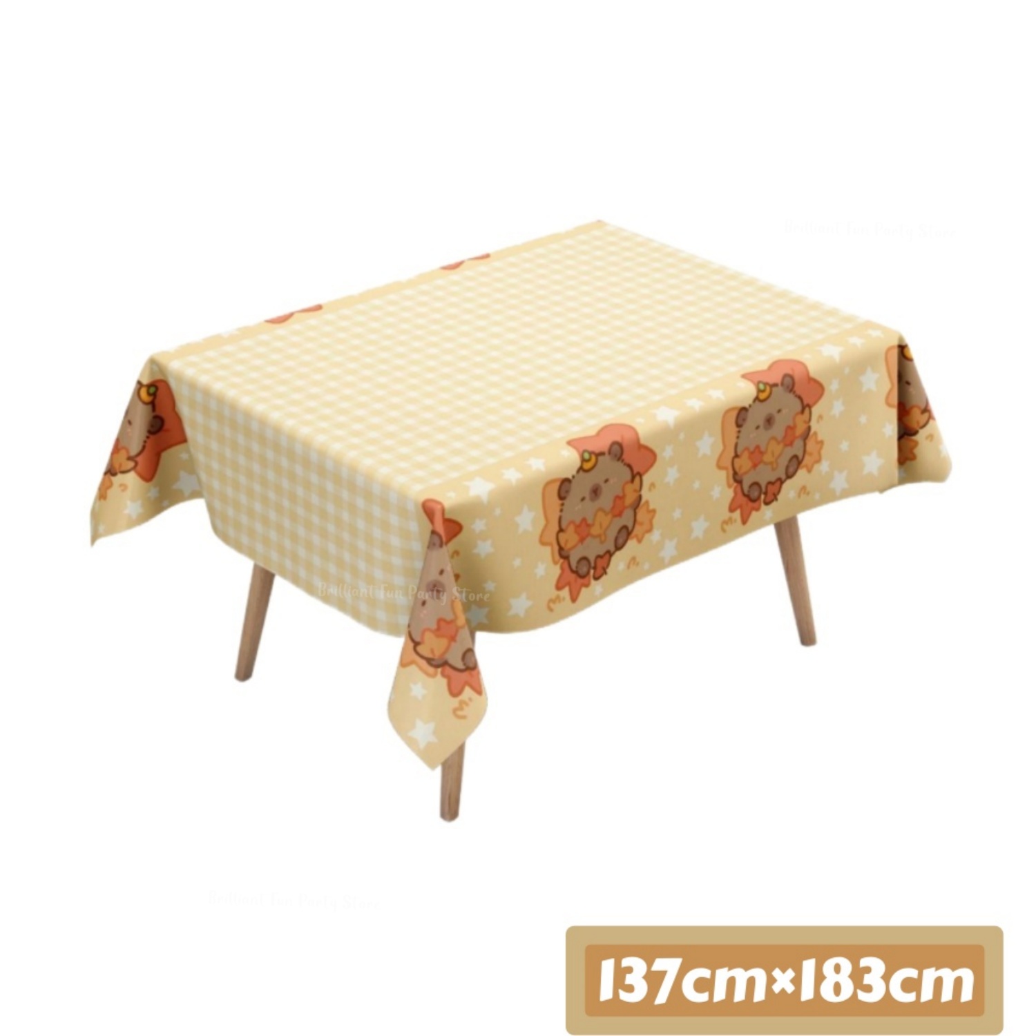 かわいいカピバラテーブルクロス子供の誕生日動物テーマ使い捨て - Table Cloth Disposable のレビューと価格